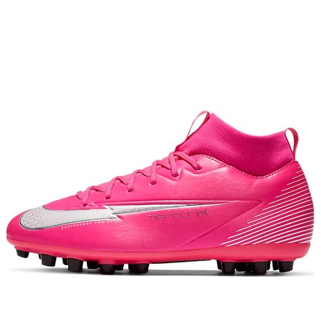 (GS) Nike Mercurial Superfly 7 Academy KM AG Artificial Grass 'Pinkred Black White' DB5610-611
