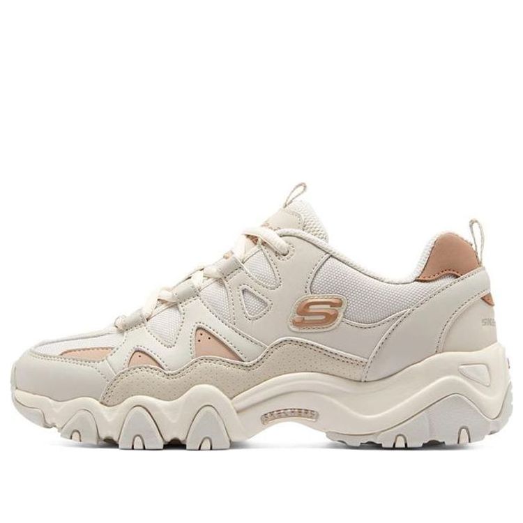 (WMNS) Skechers D'Lites 2.0 'White Pink' 896152-NAT