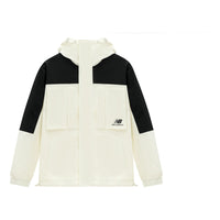 New Balance Windproof Sport Jacket 'White Black' AMJ31304-CIC