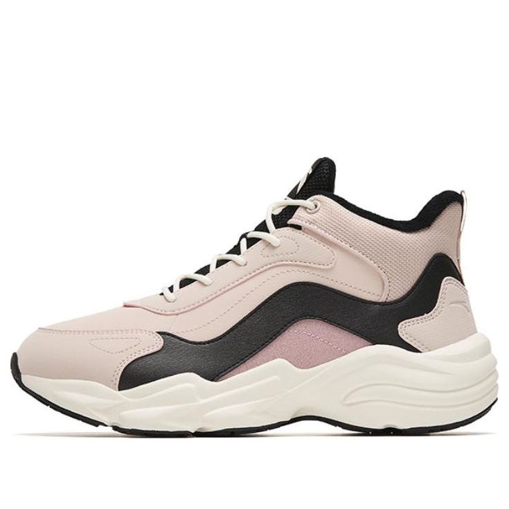 (WMNS) ANTA Walker Mid 'Light Pink Black' 122248984-3