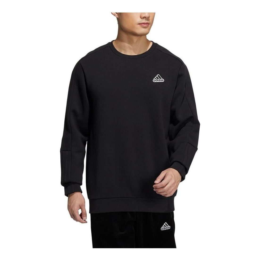 adidas Sportswear Badge Crew Sweatshirt 'Black' HG1851