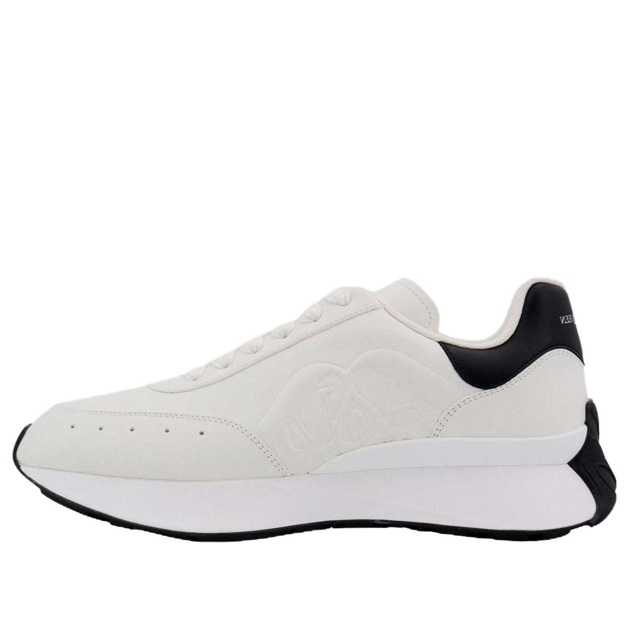 (WMNS) Alexander McQueen Sprint Runner Sneakers 'White Black' 782630WIDN59061