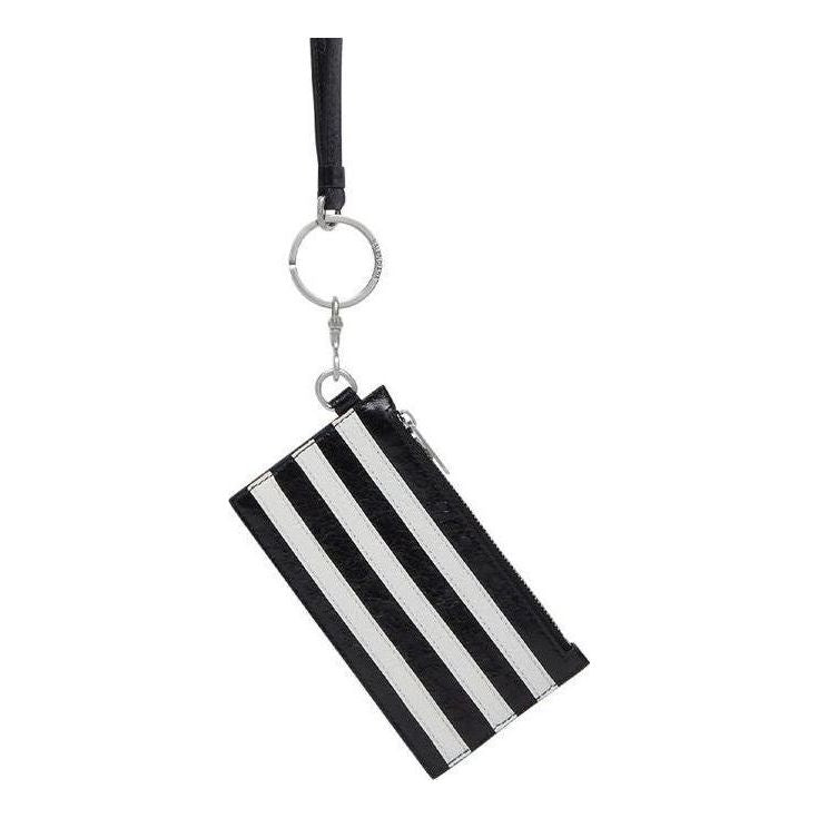 Balenciaga x adidas Card Case On Keyring 'Black' 721894210M61091