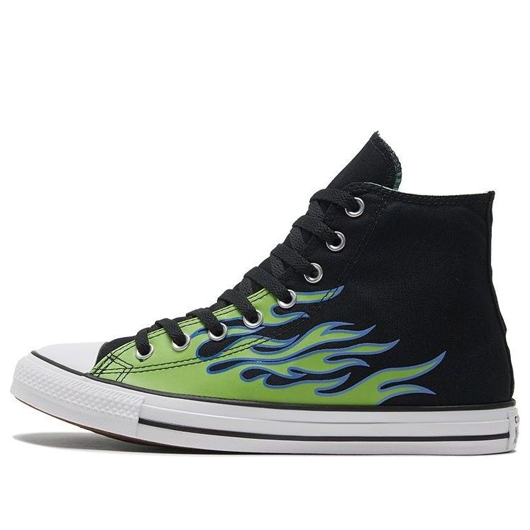 Converse Chuck Taylor All Star 'Black Green Flame' 169592C