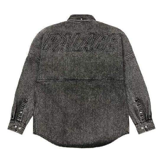 PALACE Denim Bossy Back Logo Denim Shirt Black P20SHT008