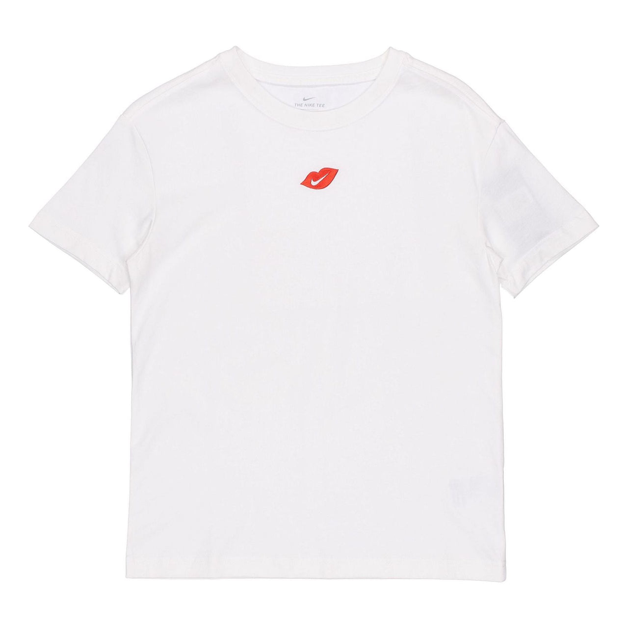 (WMNS) Nike Casual Sports Round Neck Flaming Lips Short Sleeve White T-Shirt DB9819-100