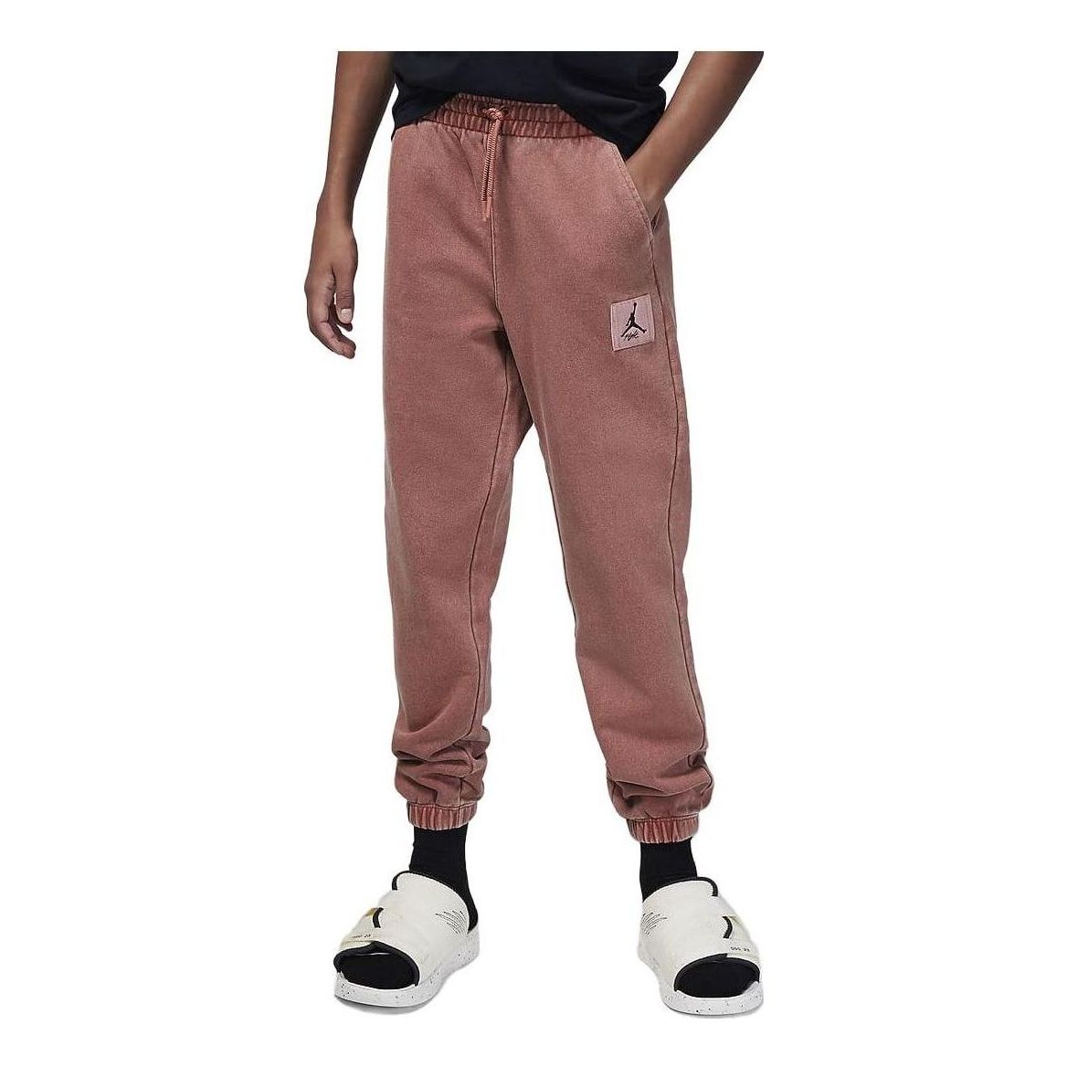 (GS) Air Jordan Flight Fleece Sweatpants 'Pink White' FZ1803-898