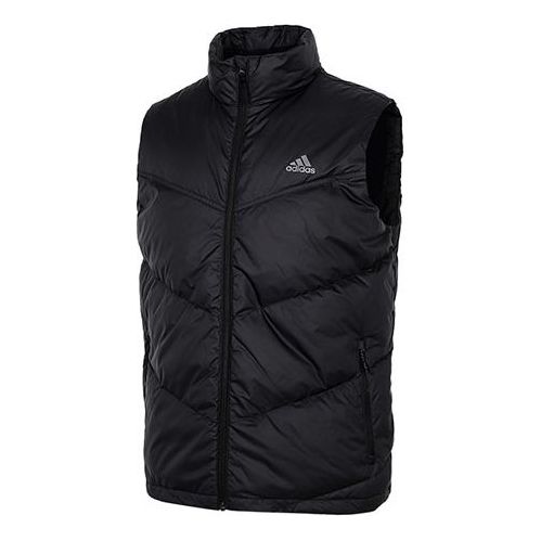 adidas Down Vest Outdoor Stay Warm Stand Collar Black H20775