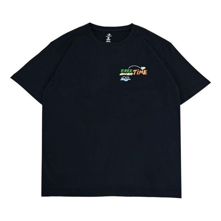 Converse Summer Fishing T-Shirt 'Black' 10027222-A03