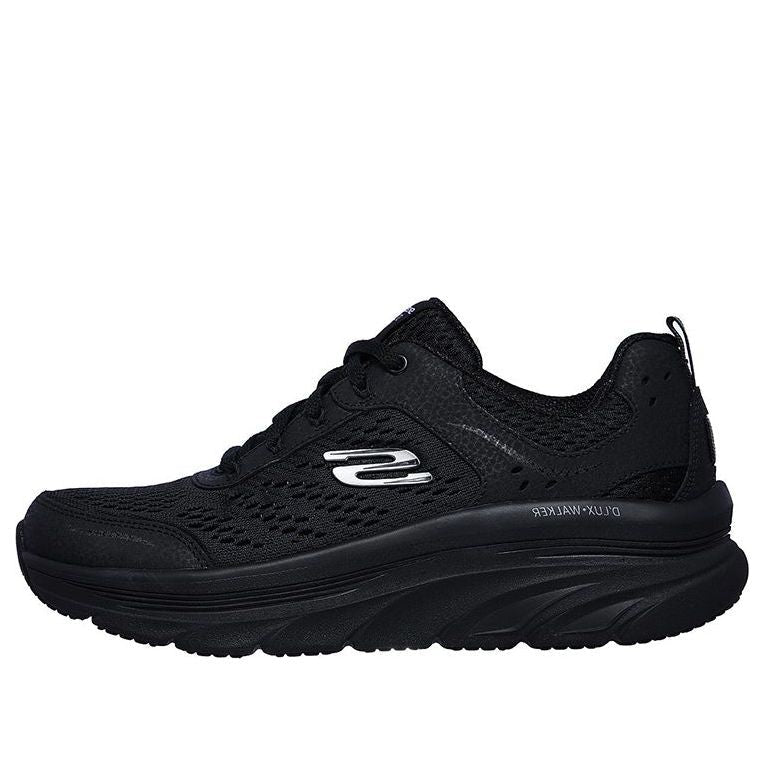 (WMNS) Skechers Relaxed Fit DLux Walker Low-Top Black 149023-BBK