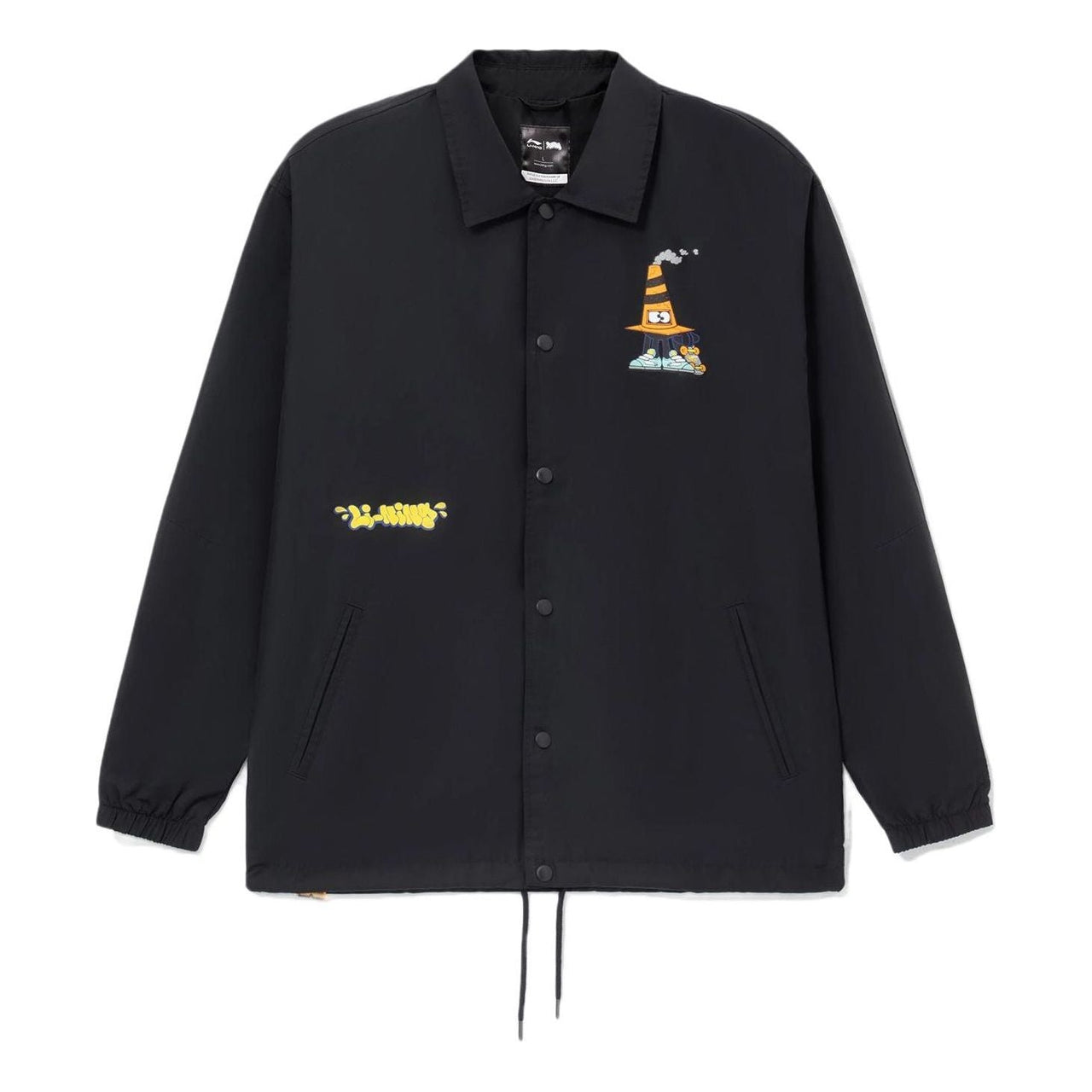 Li-Ning x Persue Crossover Cartoon Printing Jacket 'Black Yellow' AFDS097-2