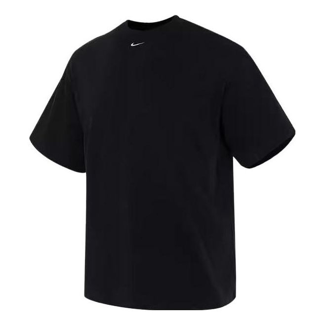Nike Solo Swoosh Heavyweight Short Sleeve Tee 'Black' FB7866-010