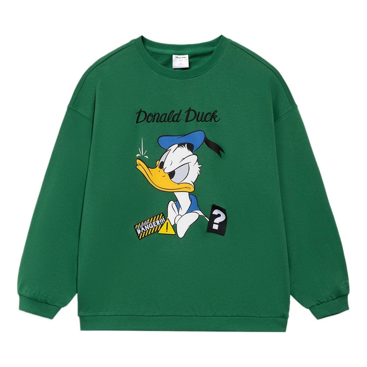 (WMNS) Li-Ning x Disney Donald Duck Graphic Sweatshirt 'Green' AWDS596-4