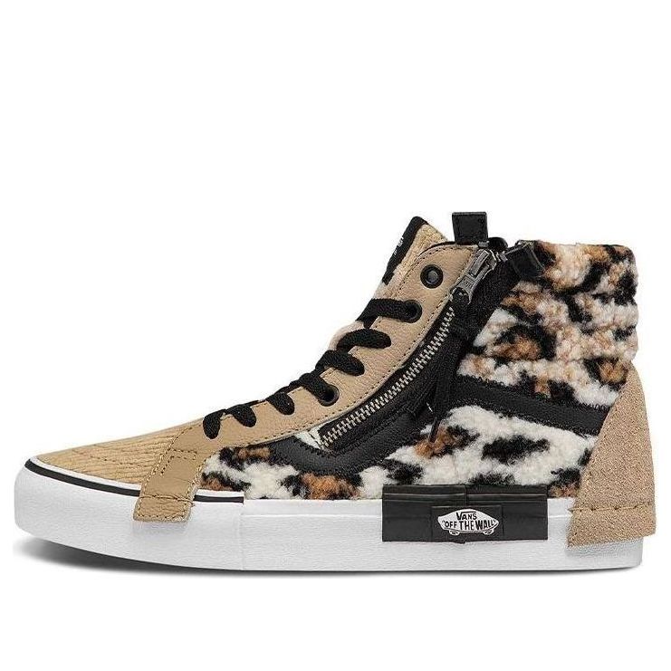 Vans Unisex SK8-HI CAP Mid-Top Sneakers Brown/Black VN0A3WM1ABH