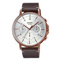 CASIO Male DRESS Japan / South Korea Fashion Sports Rose Gold Analog MTP-E321RL-5AVDF