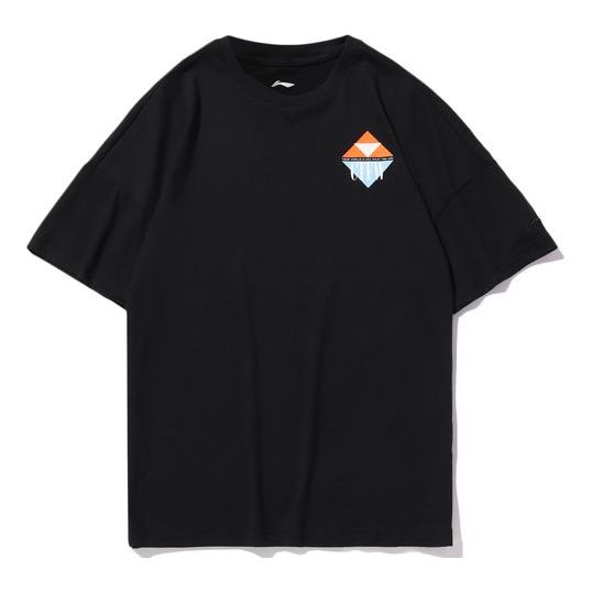 Li-Ning Counterflow Graphic T-shirt 'Black' AHSQ352-1