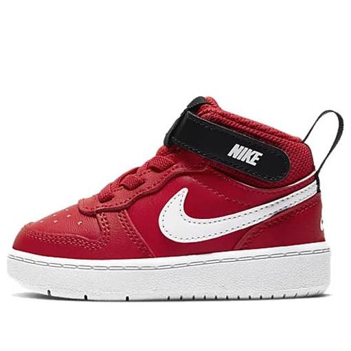 (TD) Nike Court Borough Mid 2 'Red Black White' CD7784-600