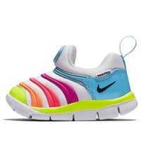 (TD) Nike Dynamo Free Low-Top Running Shoes White/Blue 343938-418