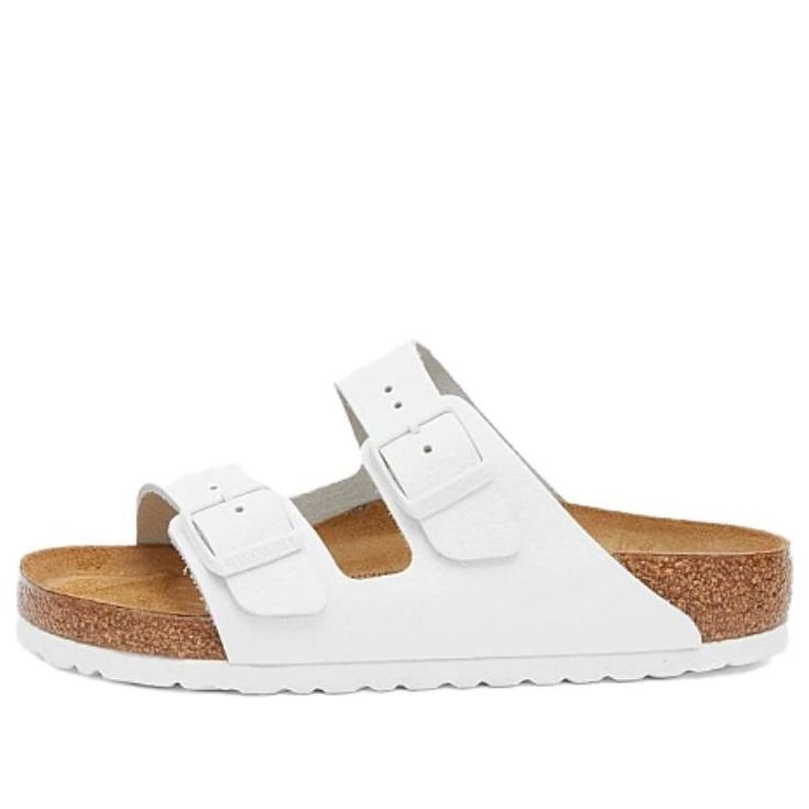 Birkenstock Arizona Natural Leather Sandals 'White' 1025048