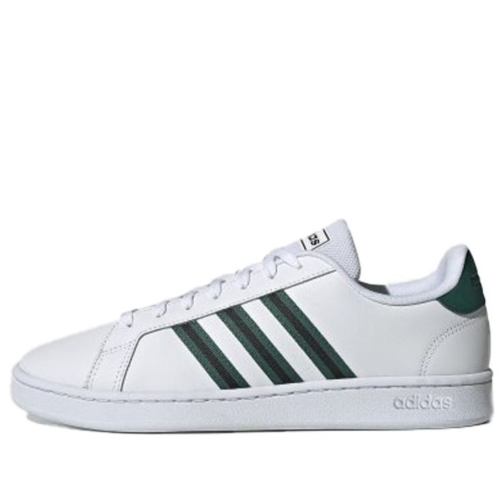 adidas neo Grand Court 'White Black Green' EG3840