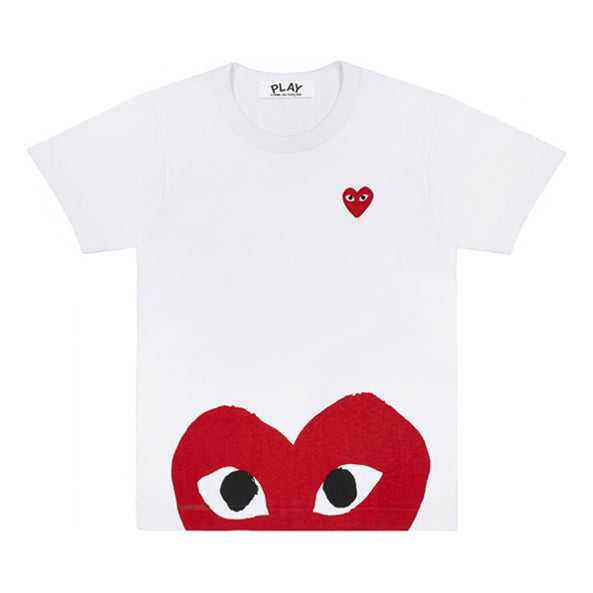 COMME des GARCONS PLAY Bottom Heart Eye T-Shirt 'White/Red' AZ-T034-051-1