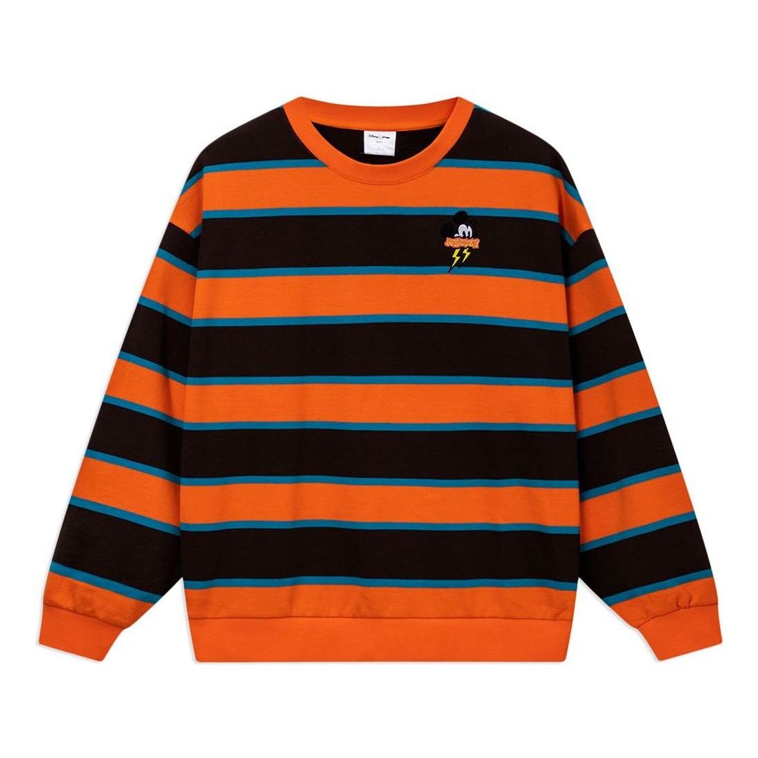 Li-Ning x Disney Graphic Striped Sweater 'Orange Black' AWDS601-3