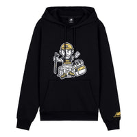New Balance Men's New Balance hooded Printing Pullover Black AMT03339-BK