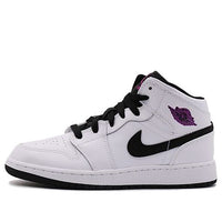 (GS) Air Jordan 1 Mid 'Black Fuchsia Blast' 555112-138