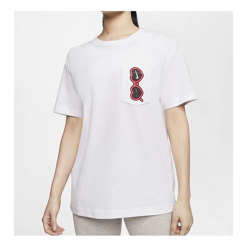 (WMNS) Nike AS W Sportswear Nike Sportswear Tee BOY SUMMER FUN 3 White CU9700-100