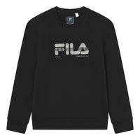FILA Core Design Museum Denmark White Line Blue Pullover Sweater 'Black' F11M342211F-BK