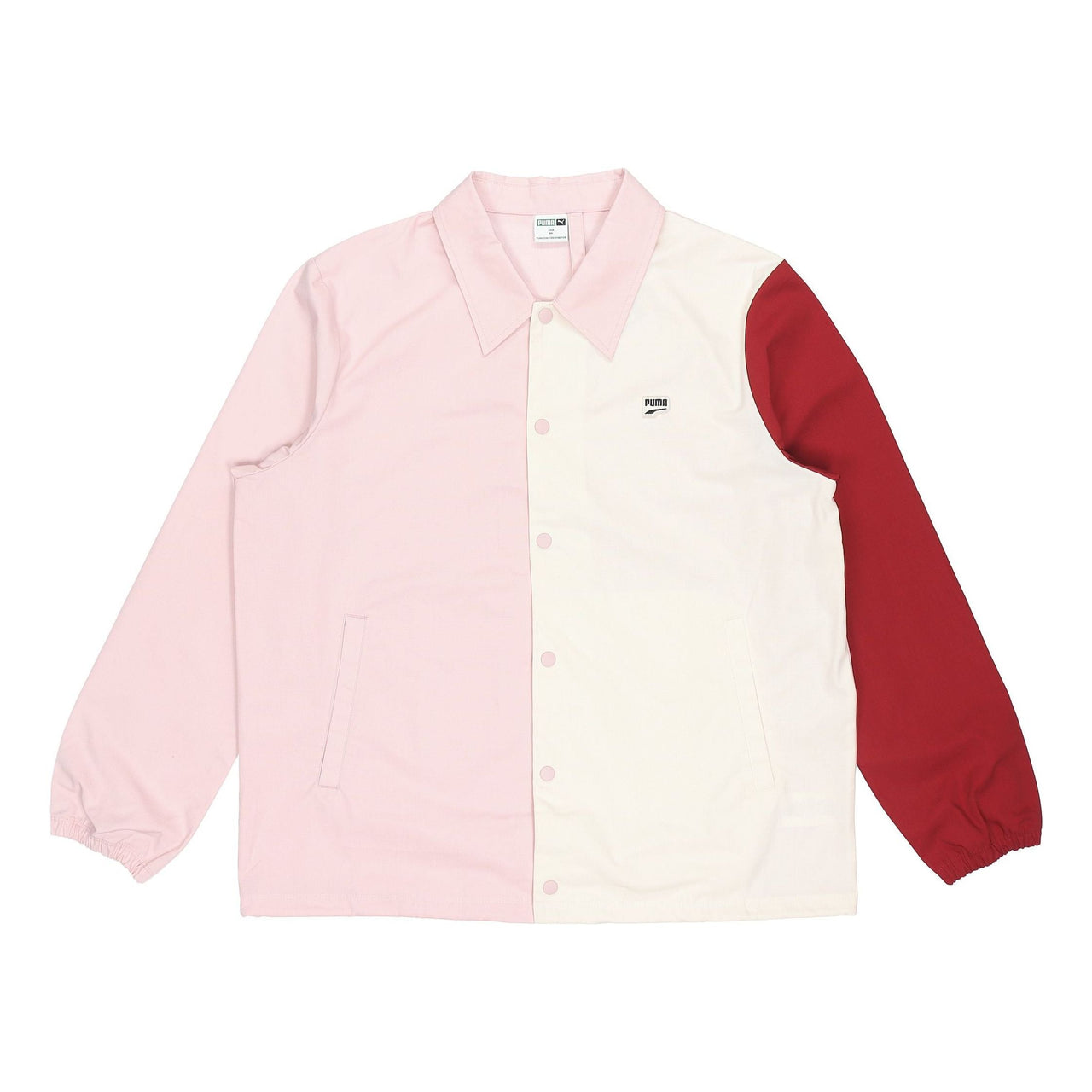 PUMA Embroidered Small Label Contrasting Colors Sports Woven Logo Jacket Pink 532172-36
