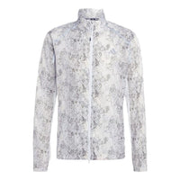 adidas Allover Print Marathon Jacket 'White Aluminium' IC7597