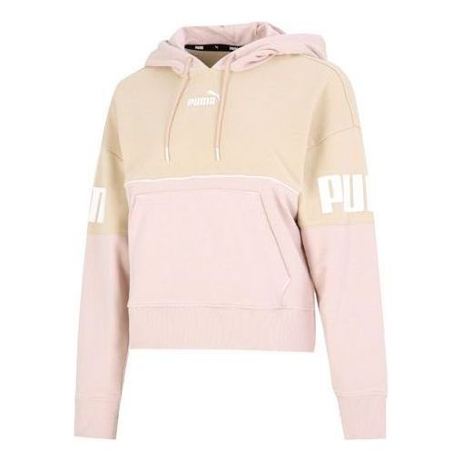 (WMNS) PUMA Power Colorblock Hoodie 'Pink' 673638-67