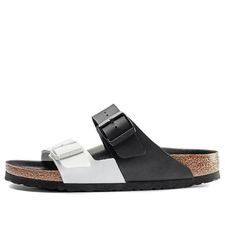 Birkenstock Arizona Series Fashion Black White Colorblock Version Sandals 1019703
