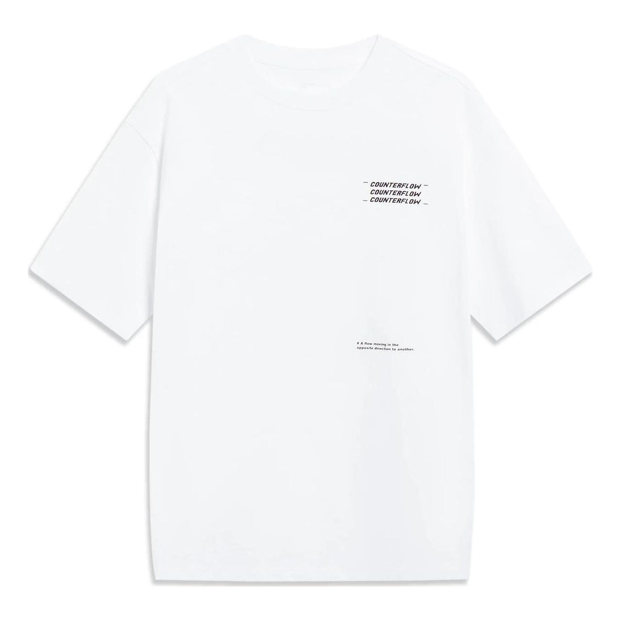 Li-Ning Counterflow Graphic T-shirt 'White' AHST537-1