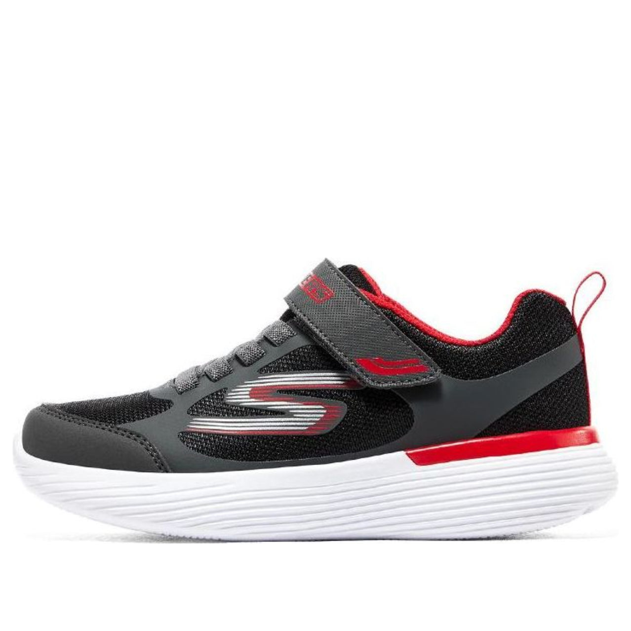 (GS) Skechers Go Run 400 V2 'Grey Red Black' 405104L-BKRD