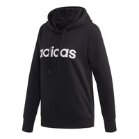 (WMNS) adidas Essentials Linear Pullover Hoodie Asia Sizing 'Black' DP2403