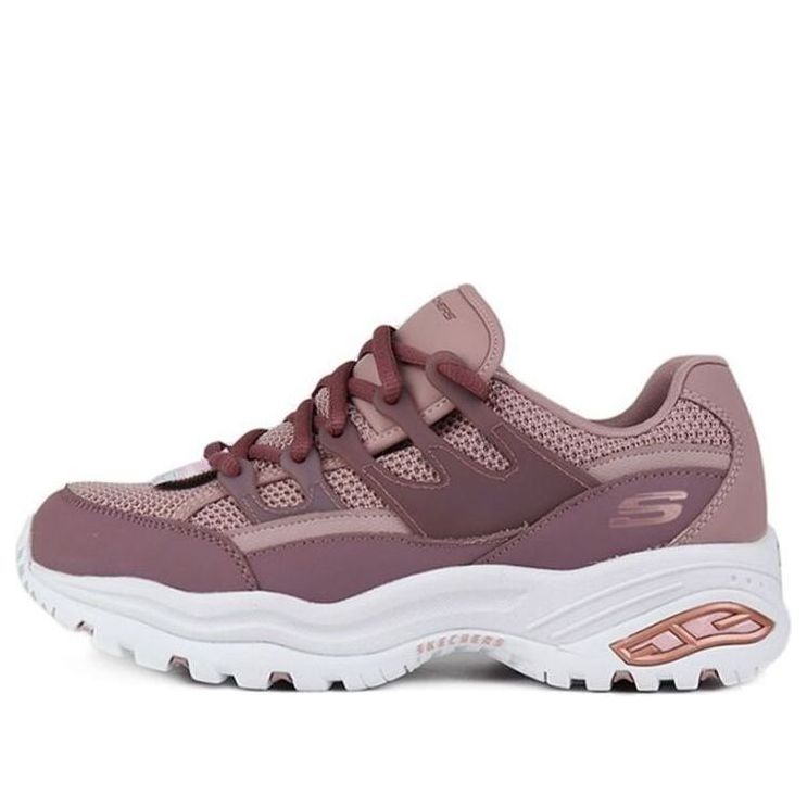 (WMNS) Skechers D'Lites Low-Top Daddy Shoes Pink 66666253-MVE