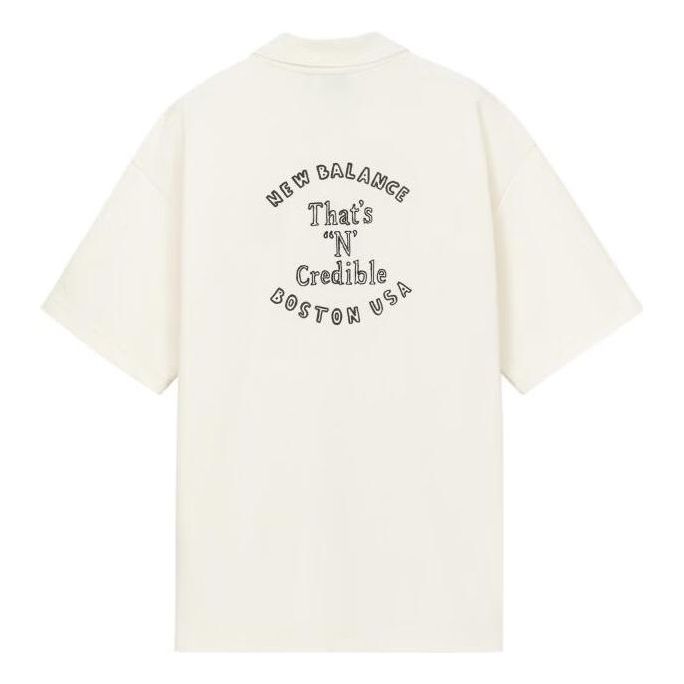 New Balance Casual Polo T-Shirt 'White' 5FD26161-IV