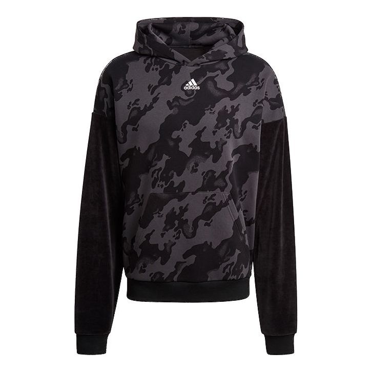 adidas Vevlet Aop Hdy Colorblock Camouflage Sports Black H25088