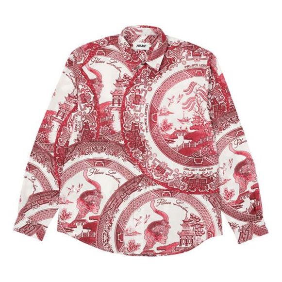 Palace SS22 China Plate Shirt 'Red' P22SHT112