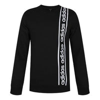 adidas M C90 Brd Letter Print Sports Crew Neck Sweatshirt Black EI5617