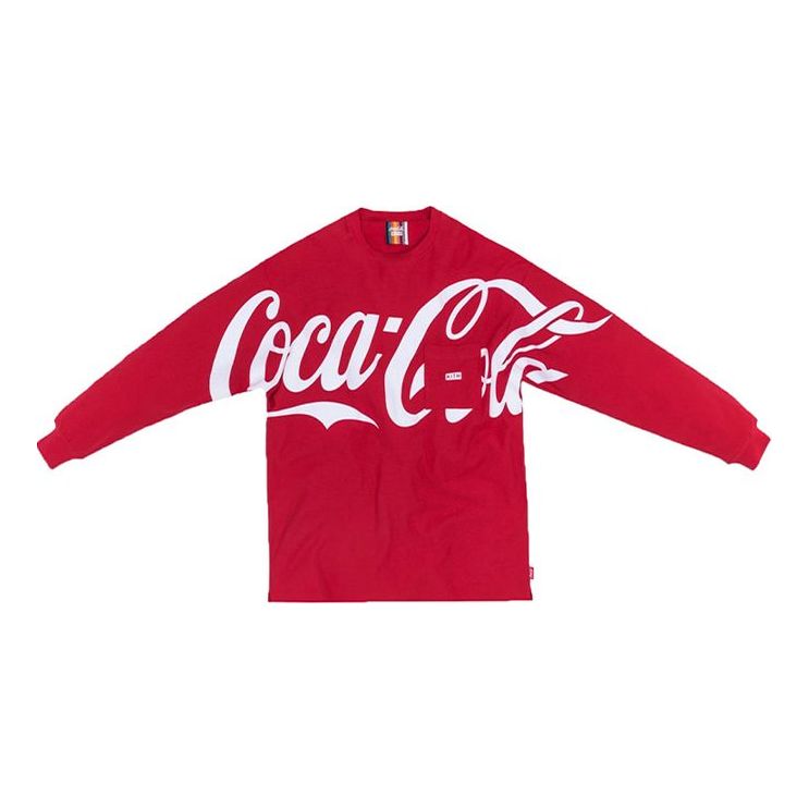 KITH x Coca-Cola L/S Quin Tee Crossover Loose Long Sleeves Unisex Red KH3541-110