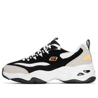 (WMNS) Skechers D'lites 4.0 'Black White' 896122-BKMT