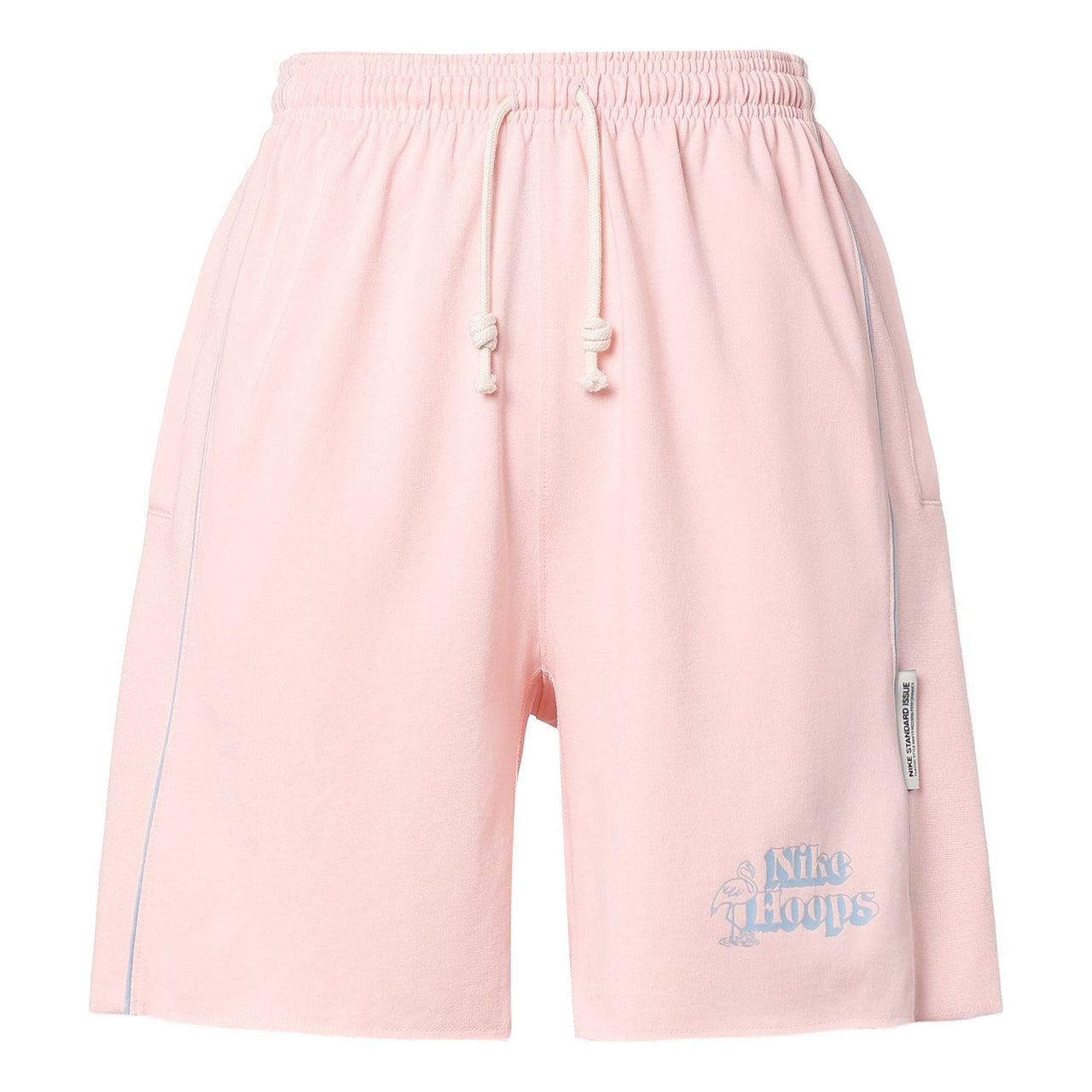 Nike Standard Issue Printing Logo Solid Color Straight Shorts Pink DH7384-610