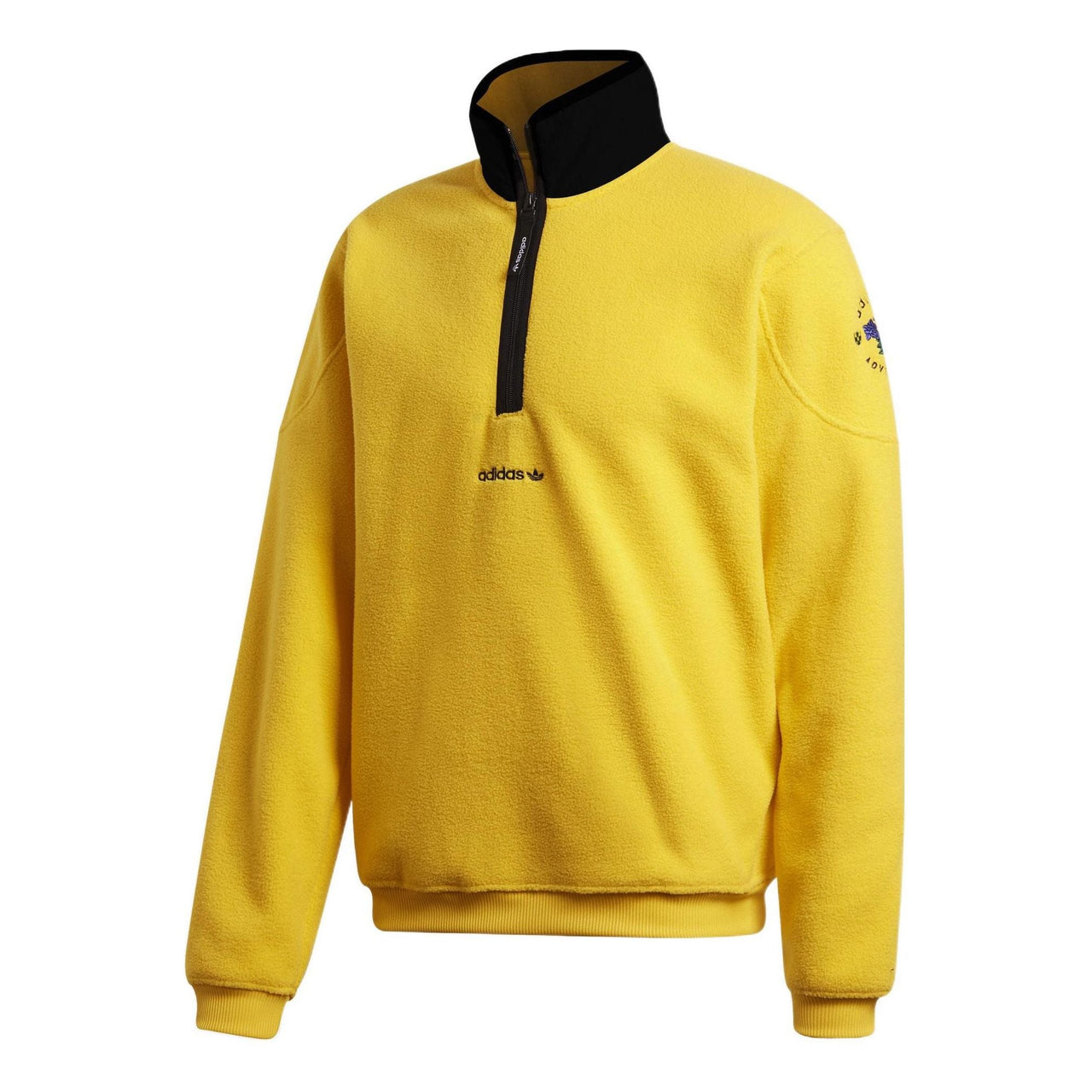 adidas originals Adv Archive Hz Retro Half Zipper Sports Long Sleeves Yellow GD5583