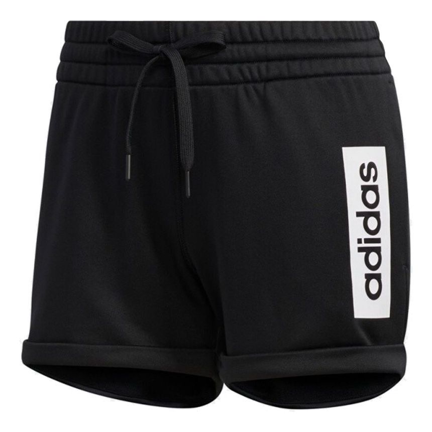 (WMNS) adidas Colorblock Shorts Asia Sizing 'Black White' FM6130