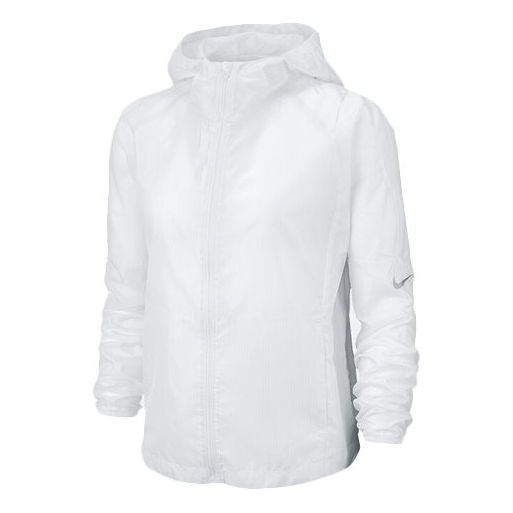 (WMNS) Nike Gym Running Hooded Jacket White BV4941-100