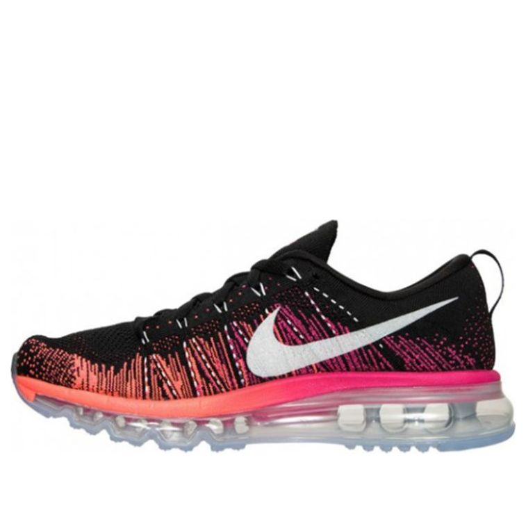 (WMNS) Nike Flyknit Max BLACK/WHITE-PNK FOIL-H 620659-016