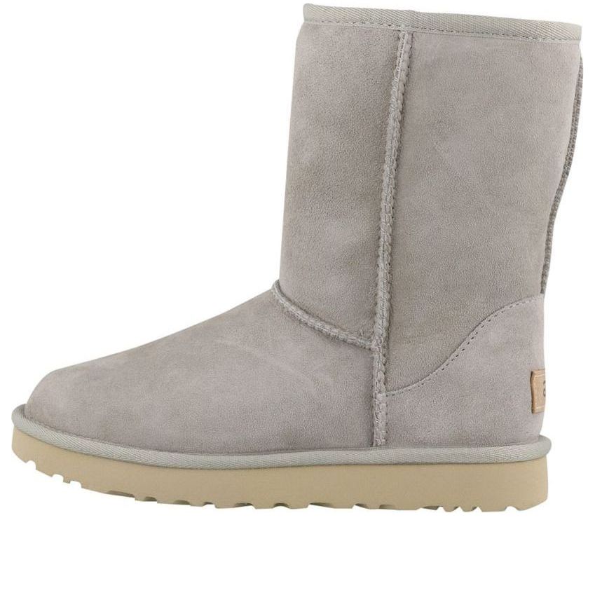 (WMNS) UGG Classic Short II Fleece Lined Gray White 1016223-GOA